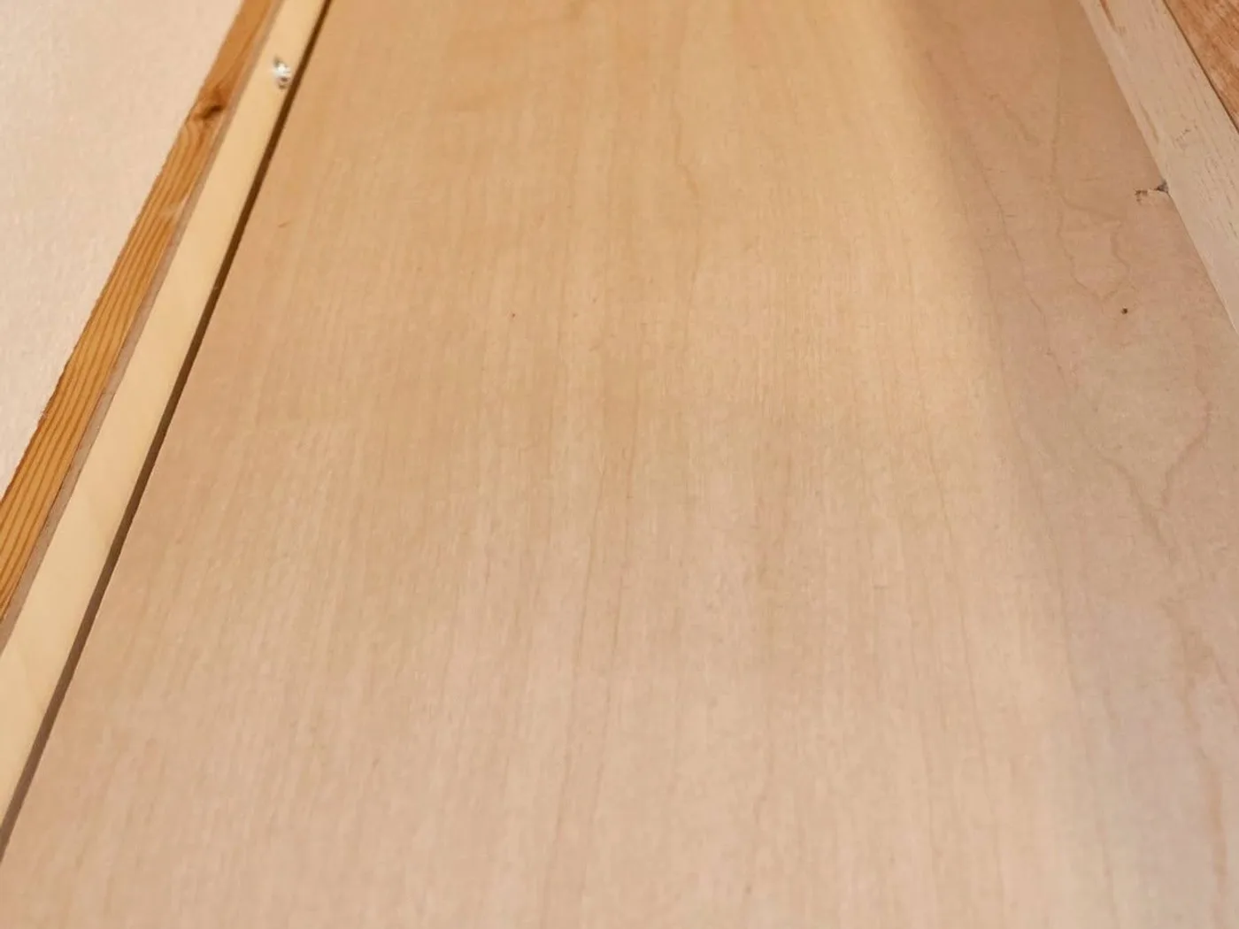 Floor edge before and after cleaning — after